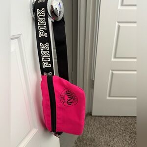 Pink Logo Crossbody Bag